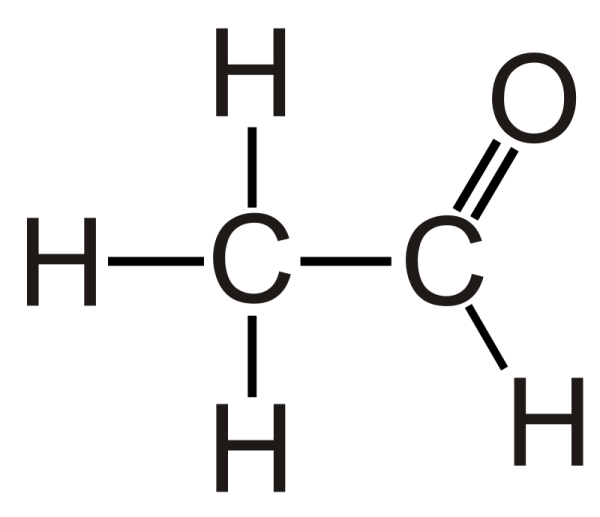 Công thức cấu tạo của andehit axetic